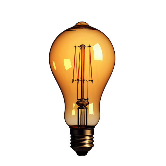 Free transparent PNG: Edison Bulb PNG  Retro Lighting Design for Decor  Projects