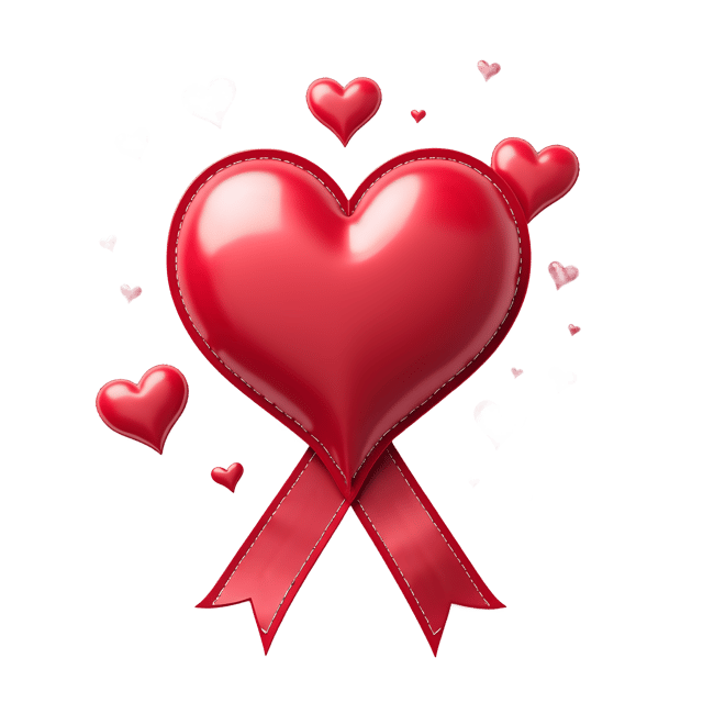 Free transparent PNG: Ribbon with Hearts  Valentine Clipart, free transparent png download