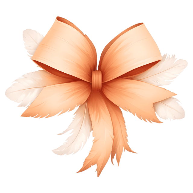 Free transparent PNG: Feathered Bow with Wood Accents Transparent PNG Decoration