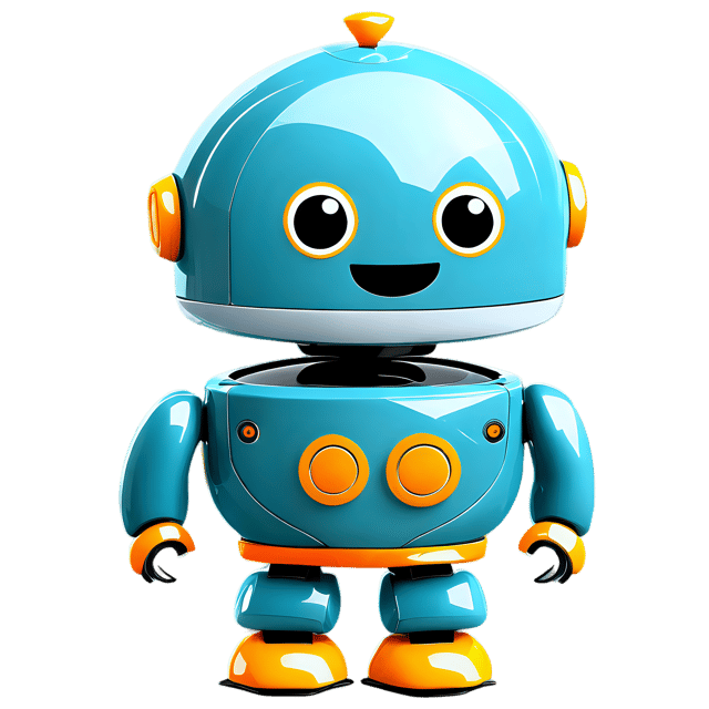 Free transparent PNG: Cute Cartoon Robot Illustration for Creative Projects