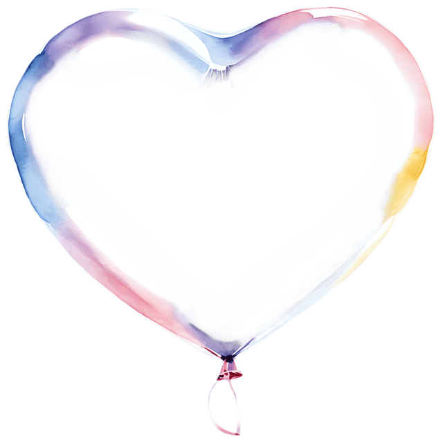 Free transparent PNG: Heart Shaped Balloon - Transparent Watercolor Illustration for Design and Craft