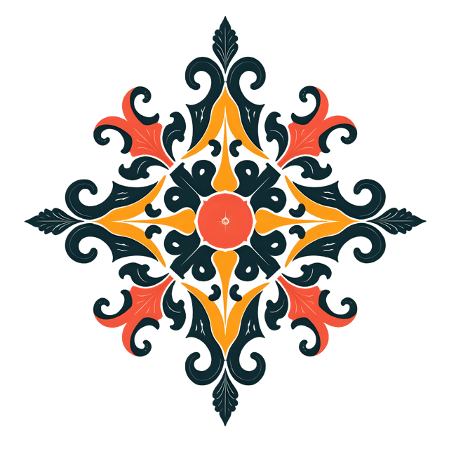 Free transparent PNG: Asymmetrical Ornament PNG with Transparent Background for Modern Design