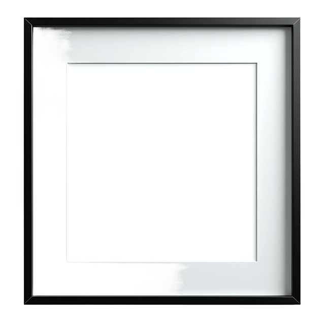 Free transparent PNG: Black Frame PNG  Modern Artistic Element for Design  Decor