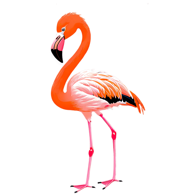 Free transparent PNG: Cute Flamingo Cartoon Illustration for Decor and Crafts
