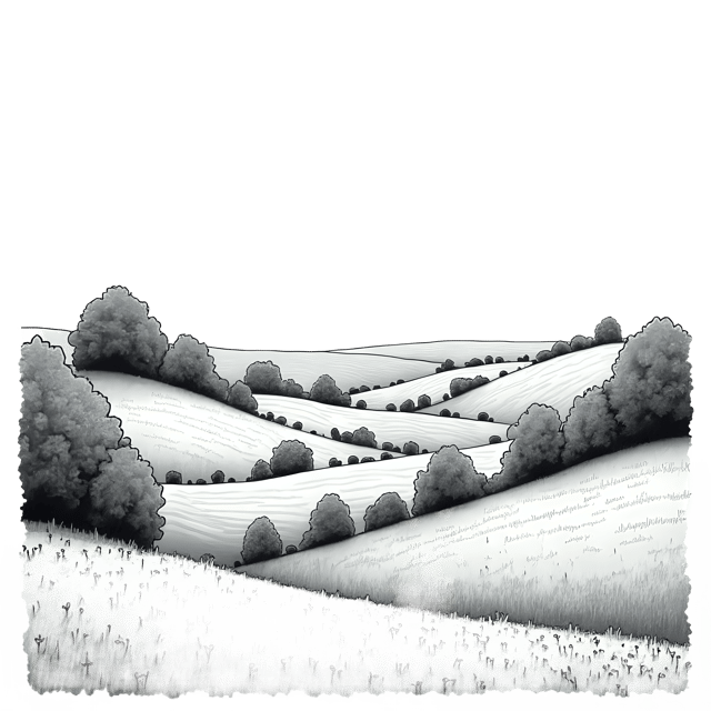 Free transparent PNG: Pastoral Countryside Landscape PNG Download  Ideal for Nature Scenes, Decor  Artistic Projects