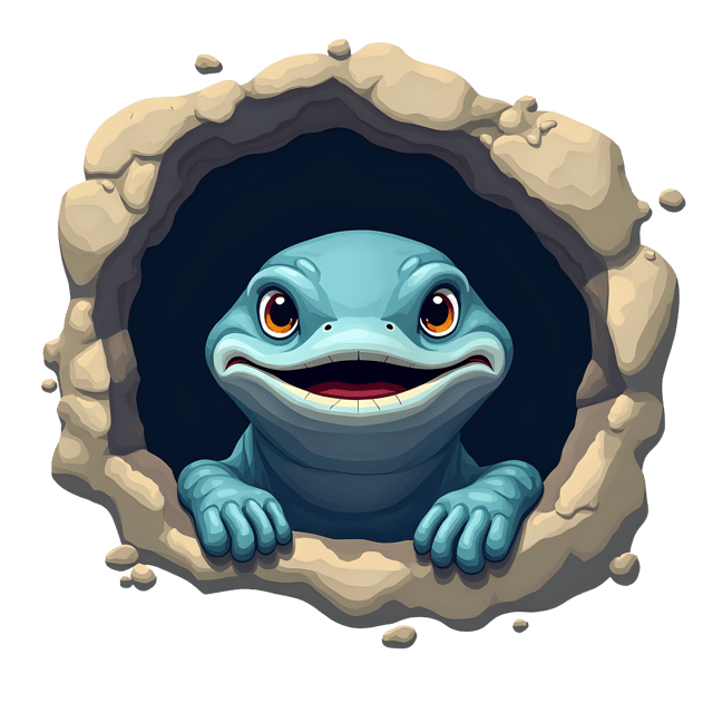 Free transparent PNG: Moray Eel Emerging from Crevice PNG Background