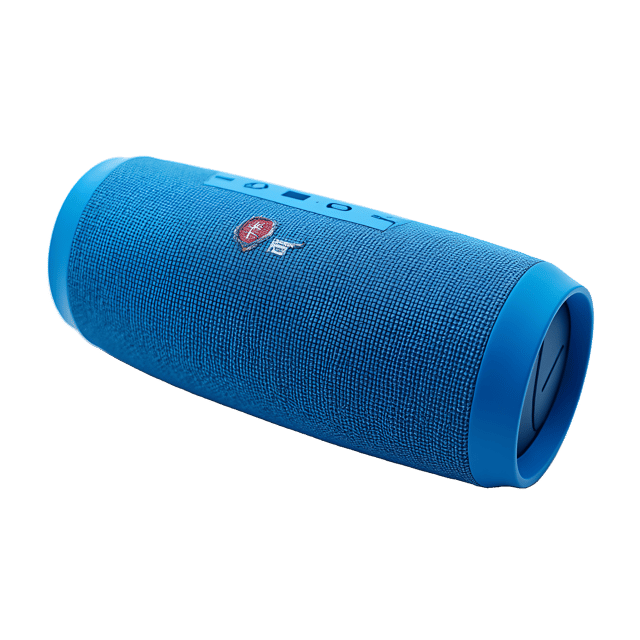 Free transparent PNG: Vibrant Blue Wireless Speaker with Touch Controls PNG