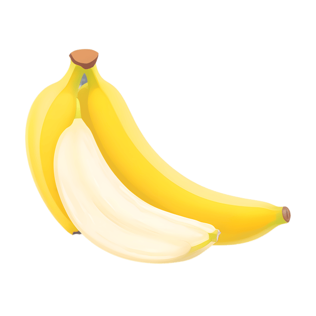 Free transparent PNG: Sliced Banana with Creamy Texture PNG on Transparent Background
