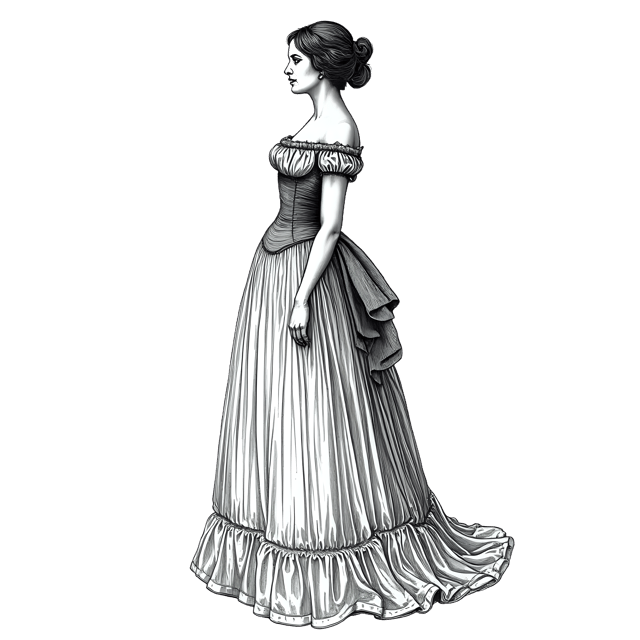 Free transparent PNG: Victorian Bustle Dress PNG Clipart  Perfect for Historical Design  Education