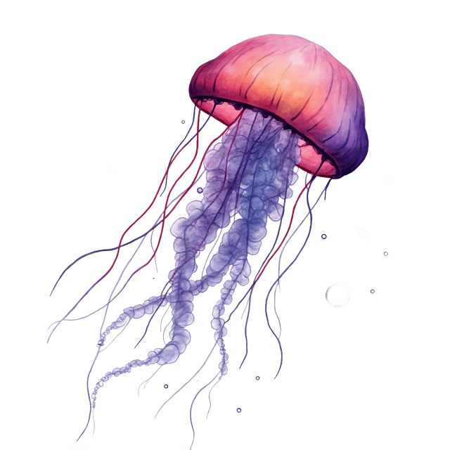 Free transparent PNG: Tiny Jellyfish Floating in Bubbles  Underwater Clipart, free transparent png download