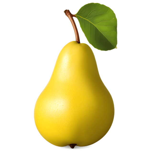 Free transparent PNG: Translucent Pear PNG with Clear Background for Artistic and Design Uses