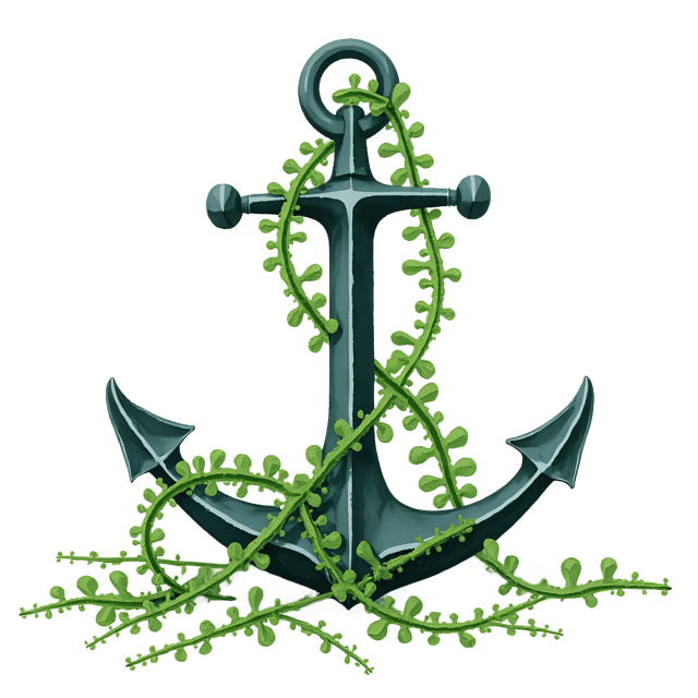 Free transparent PNG: Kelp Wrapped Around Anchor Tip  Underwater Scene Clipart, free downloadable png