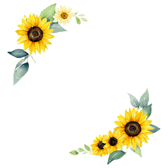 Free transparent PNG: Watercolor Sunflower Burst Transparent PNG – Gentle Illustration for Decorative Purposes
