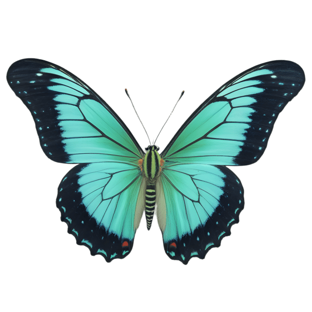 Free transparent PNG: Malachite Butterfly Transparent PNG for Art and Design Projects