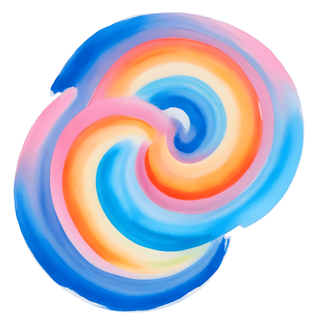 Free transparent PNG: Dramatic Swirls with Pastel and Bright Hues PNG