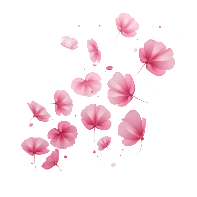 Free transparent PNG: Falling Pink Petals  Wind Motion Clipart, free transparent png download