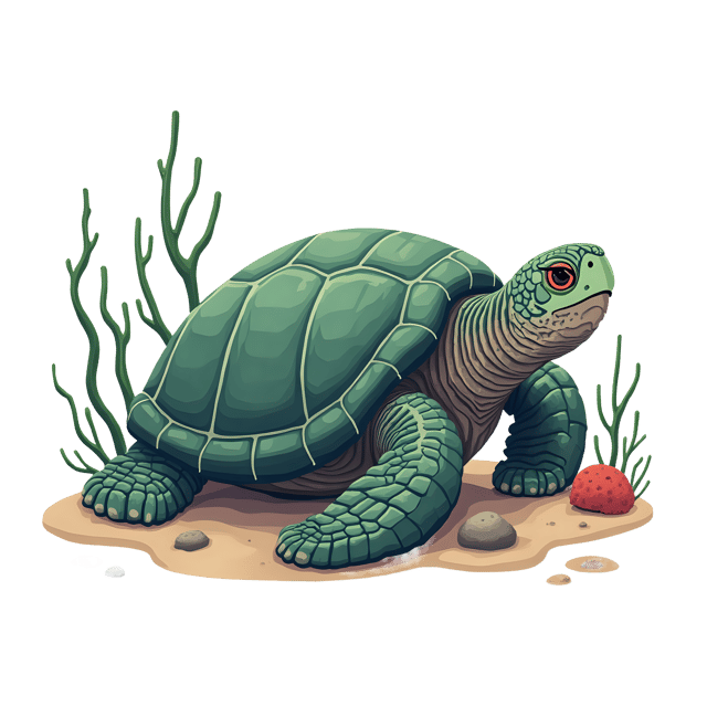 Free transparent PNG: Old Turtle  Coral Reef Clipart, free downloadable png