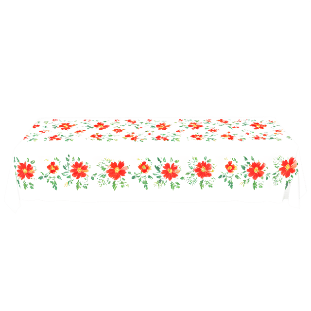 Free transparent PNG: Floral Tablecloth Transparent PNG Design for Modern Home Decor and Crafting Projects