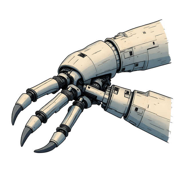 Free transparent PNG: Robot Claw with Gripping Tool  Free Downloadable PNG Clipart