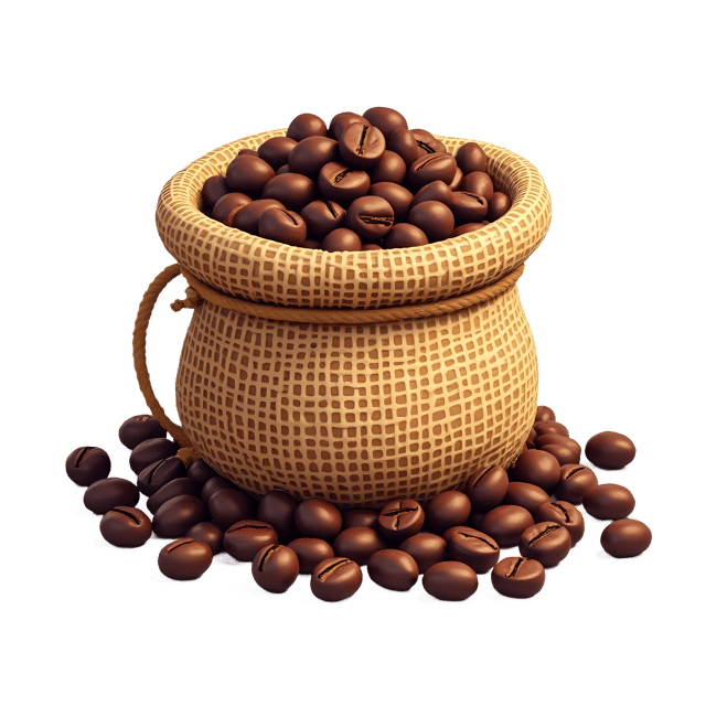 Free transparent PNG: Coffee Beans in Rustic Burlap Sack  Free Downloadable PNG Clipart