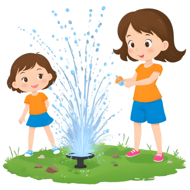 Free transparent PNG: Children Playing in Sprinkler Transparent PNG Background