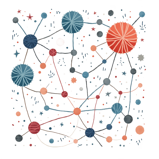 Free transparent PNG: Whimsical Yarn Constellations PNG with Transparent Background for Creative Use
