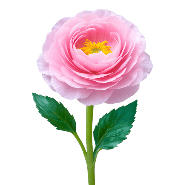 Free transparent PNG: Ranunculus Flower PNG with Transparent Background for Floral Design and Clipart