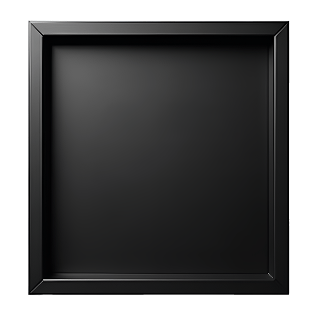 Free transparent PNG: Black Acrylic Frame with Smooth Glossy Texture and Beautiful Illustration Clipart