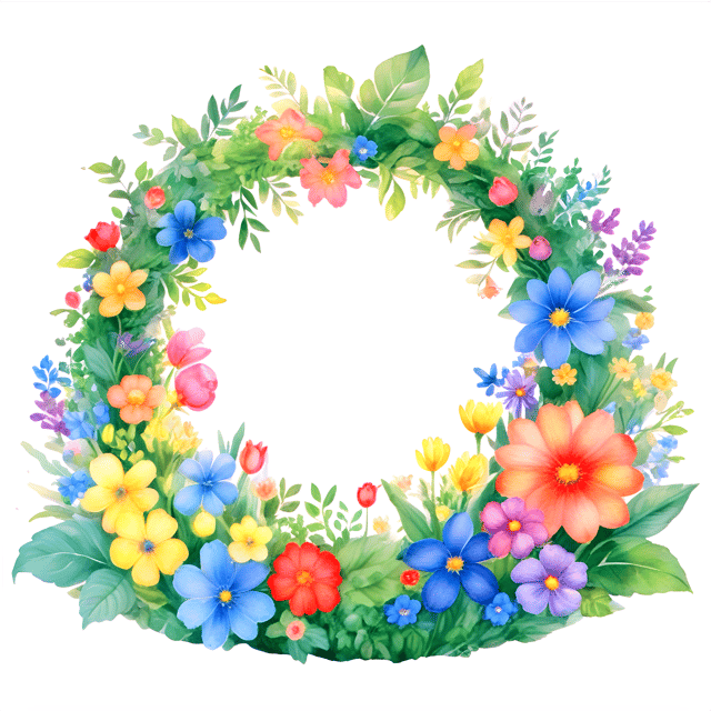 Free transparent PNG: Vibrant Garden with Transparent Background PNG Design