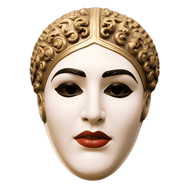 Free transparent PNG: Greek Theater Mask Transparent PNG for Art and Design