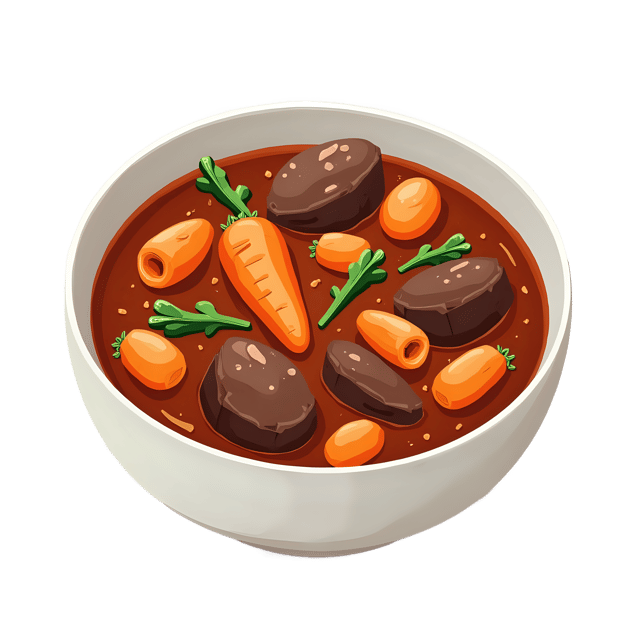 Free transparent PNG: Beef Stew Soup with Carrots and Celery  Homestyle Recipe Clipart, free downloadable png