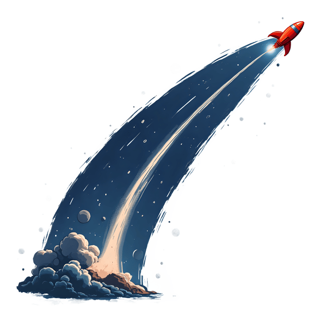Free transparent PNG: Rocket Trail Streak Near Moonlight  Space Theme Clipart, free png download