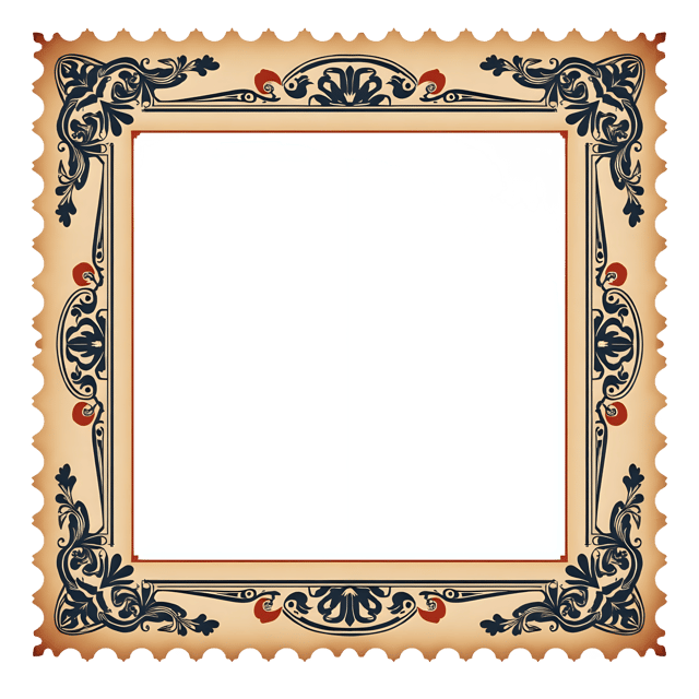 Free transparent PNG: Vintage Postcard Frame PNG Clipart  Perfect for Design Projects  Decor