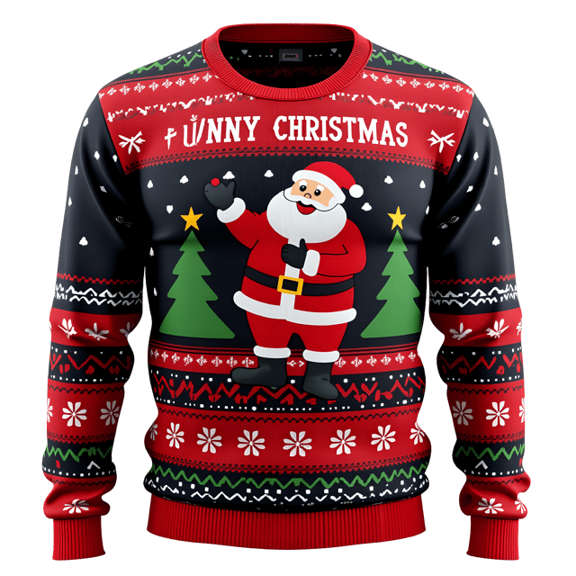 Free transparent PNG: Funny Christmas Sweater PNG Clipart  Perfect for Holiday Fun  Creative Projects