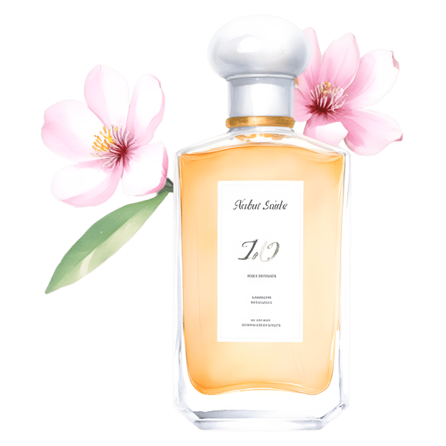 Free transparent PNG: Floral Perfume PNG with Transparent Background for Elegant Fragrance Design