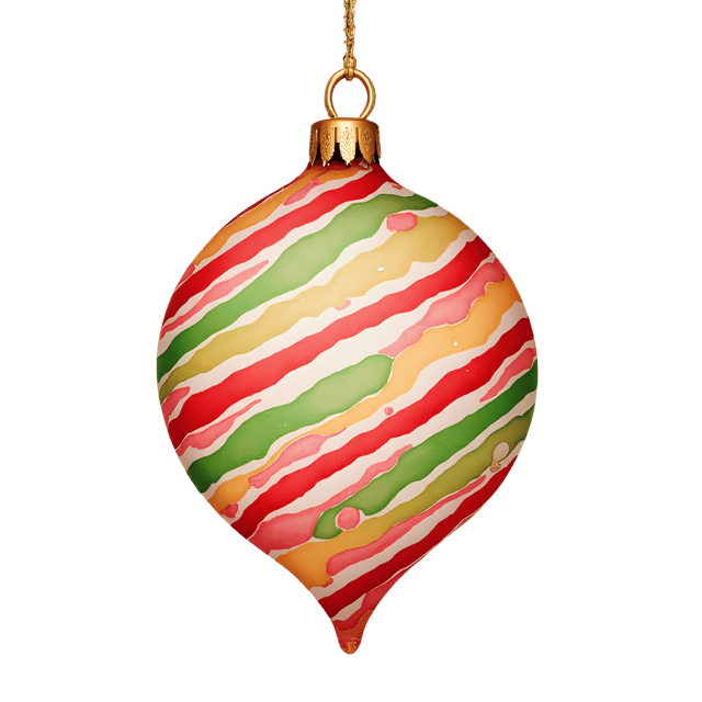 Free transparent PNG: Striped Holiday Ornament  Colorful PNG Download for Free