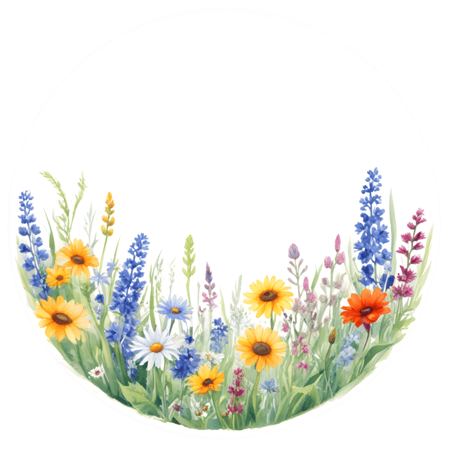 Free transparent PNG: Vibrant Meadow Wildflowers PNG with Transparent Background for Art and Design