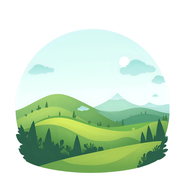 Free transparent PNG: Countryside Scene  Rolling Hills Clipart, free transparent png download