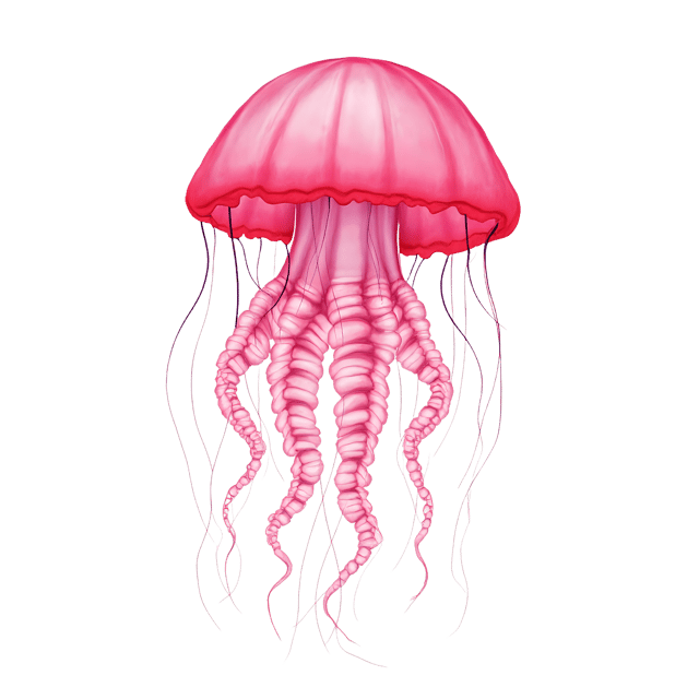 Free transparent PNG: Pink Jellyfish  Underwater Clipart, free downloadable png
