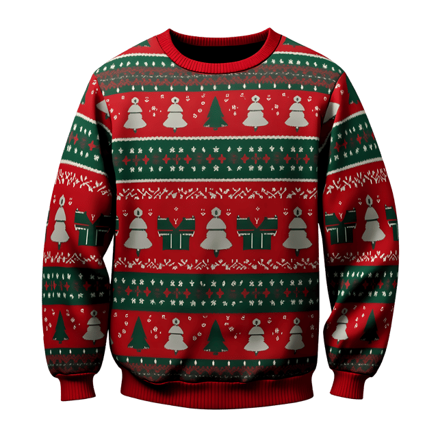 Free transparent PNG: Ugly Christmas Sweater PNG Clipart  Unique Holiday Fashion Statement