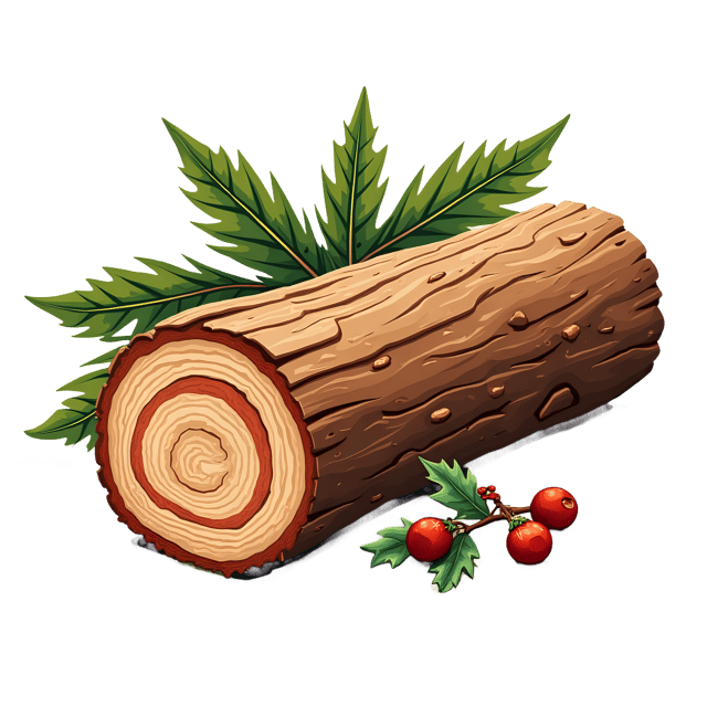 Free transparent PNG: Yule Log PNG Clipart  Perfect for Holiday Decor  Seasonal Crafts
