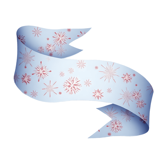 Free transparent PNG: Ribbon with Printed Snowflakes  Holiday Clipart, free download png
