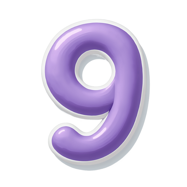 Free transparent PNG: Lavender Number Nine  Free Clipart Download, transparent png