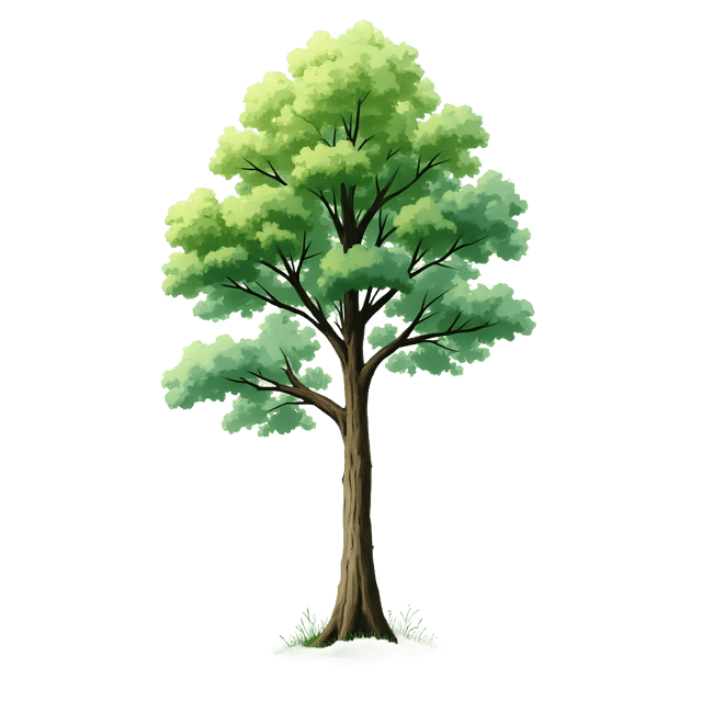 Free transparent PNG: Tall Green Tree Branches PNG Transparent Background for Nature Imagery