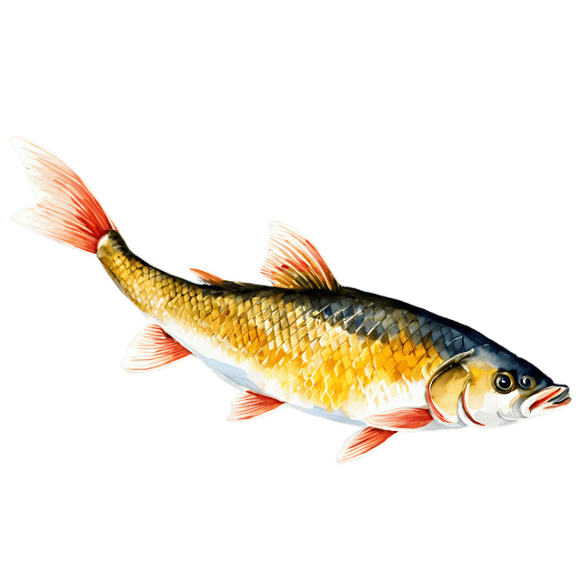 Free transparent PNG: Watercolor Carp Fish PNG – Transparent Background Illustration