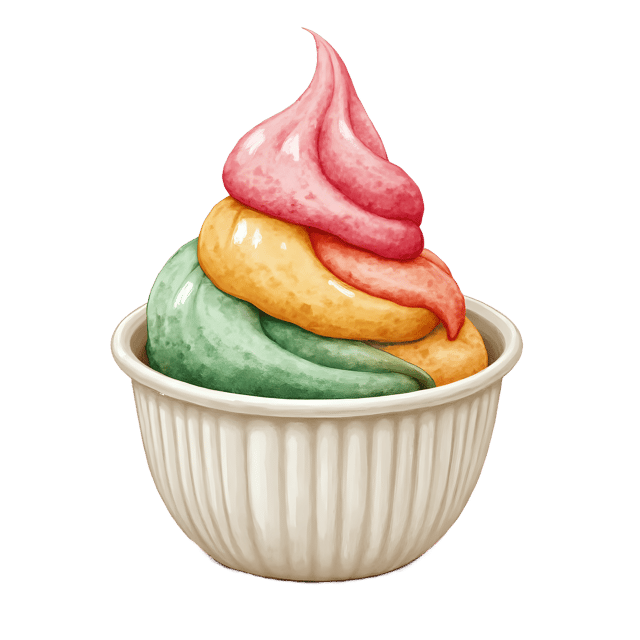 Free transparent PNG: Gelato Cup  Pastel Colors Dessert Clipart, free downloadable png
