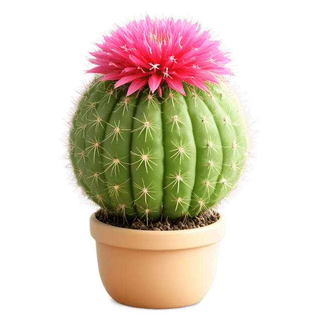 Free transparent PNG: Pincushion Cactus Transparent PNG for Botanical and Decorative Use