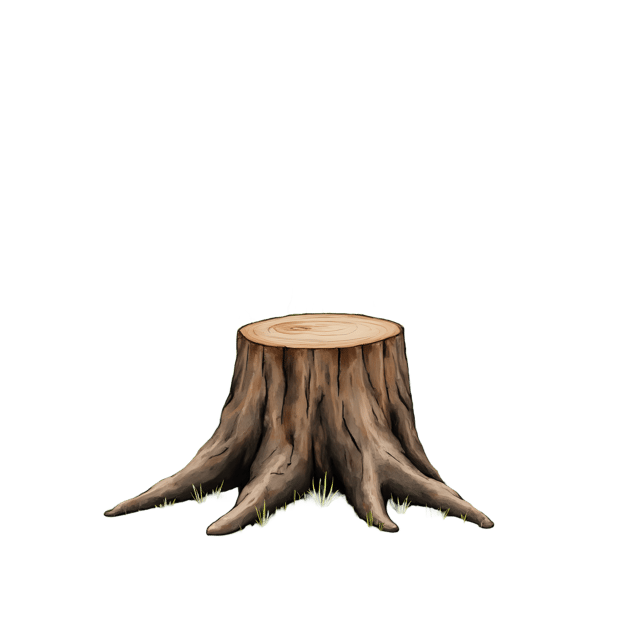 Free transparent PNG: Tree Stump with Flower Bush  Nature Clipart, free transparent png download