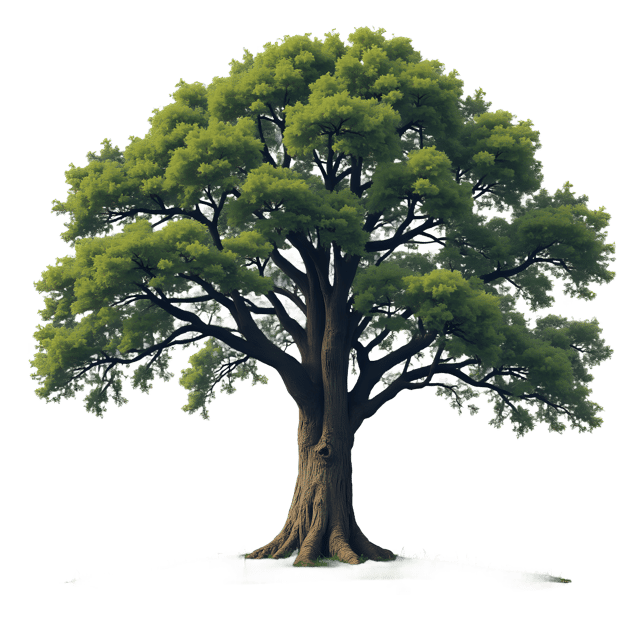 Free transparent PNG: Large Oak Tree Transparent PNG for Nature and Decorative Uses