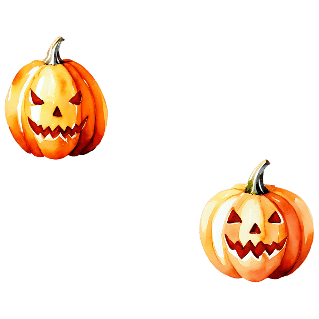 Free transparent PNG: Halloween Watercolor Pumpkin Transparent PNG – Gentle Clipart for Decor & Crafts